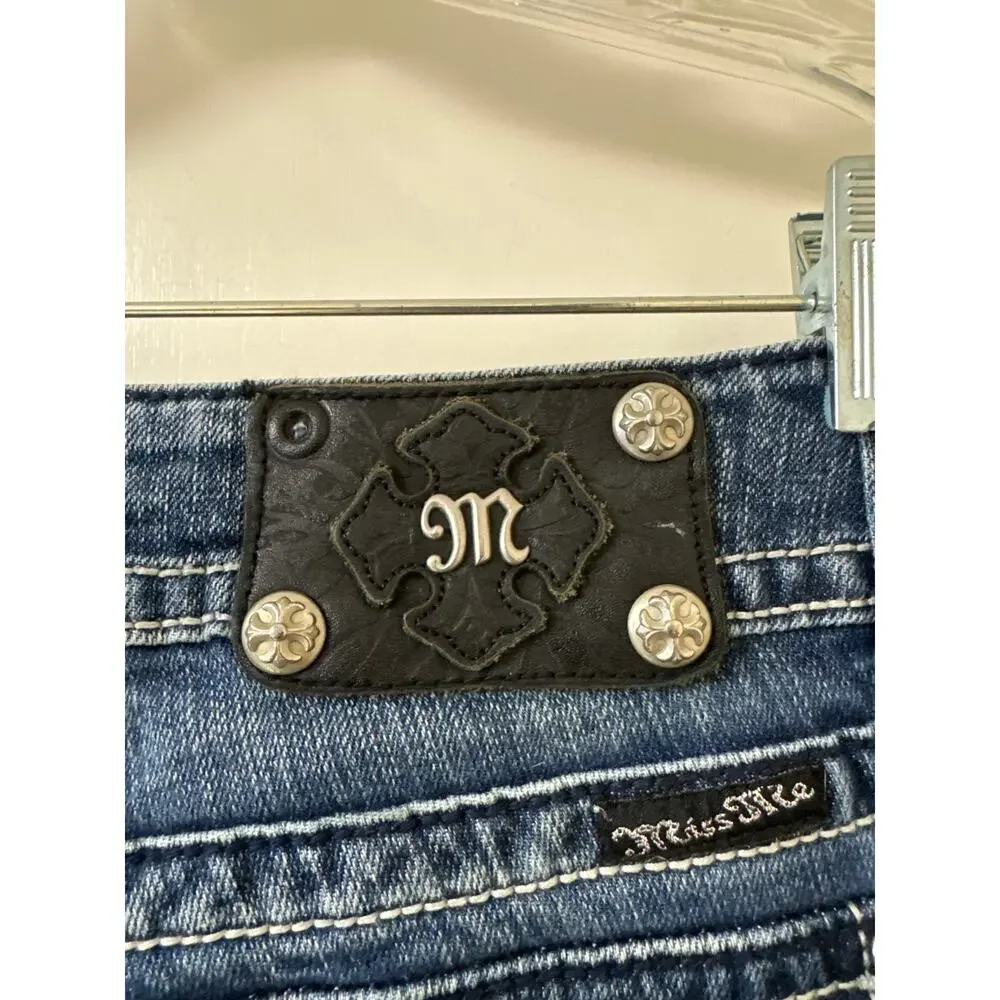 Miss Me Skinny Size 28 JP5082SK-6 Color Dark 38 Inseam 32 1/2